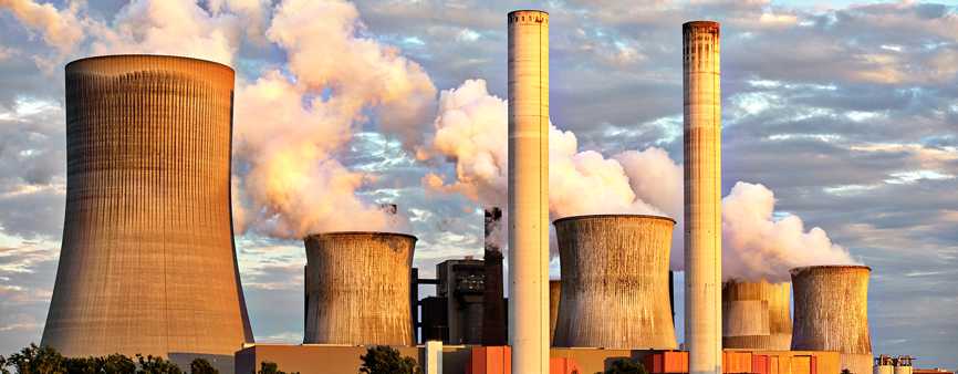 Photo of a power plant.